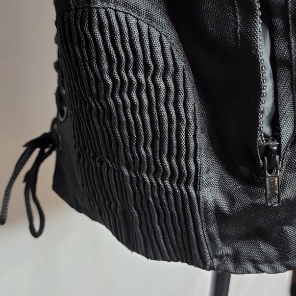 Women's Purple Textile Jacket with Side Stretch and Lacing. Size L - Picture 4 of 9